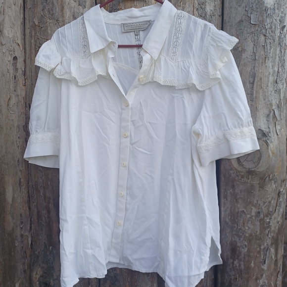 Double D Ranch Tops Double D Ranch Ruffle Blouse Large Poshmark